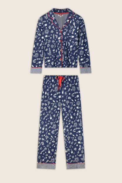 Playful Prints Al Fresco Bistro Long PJ Set