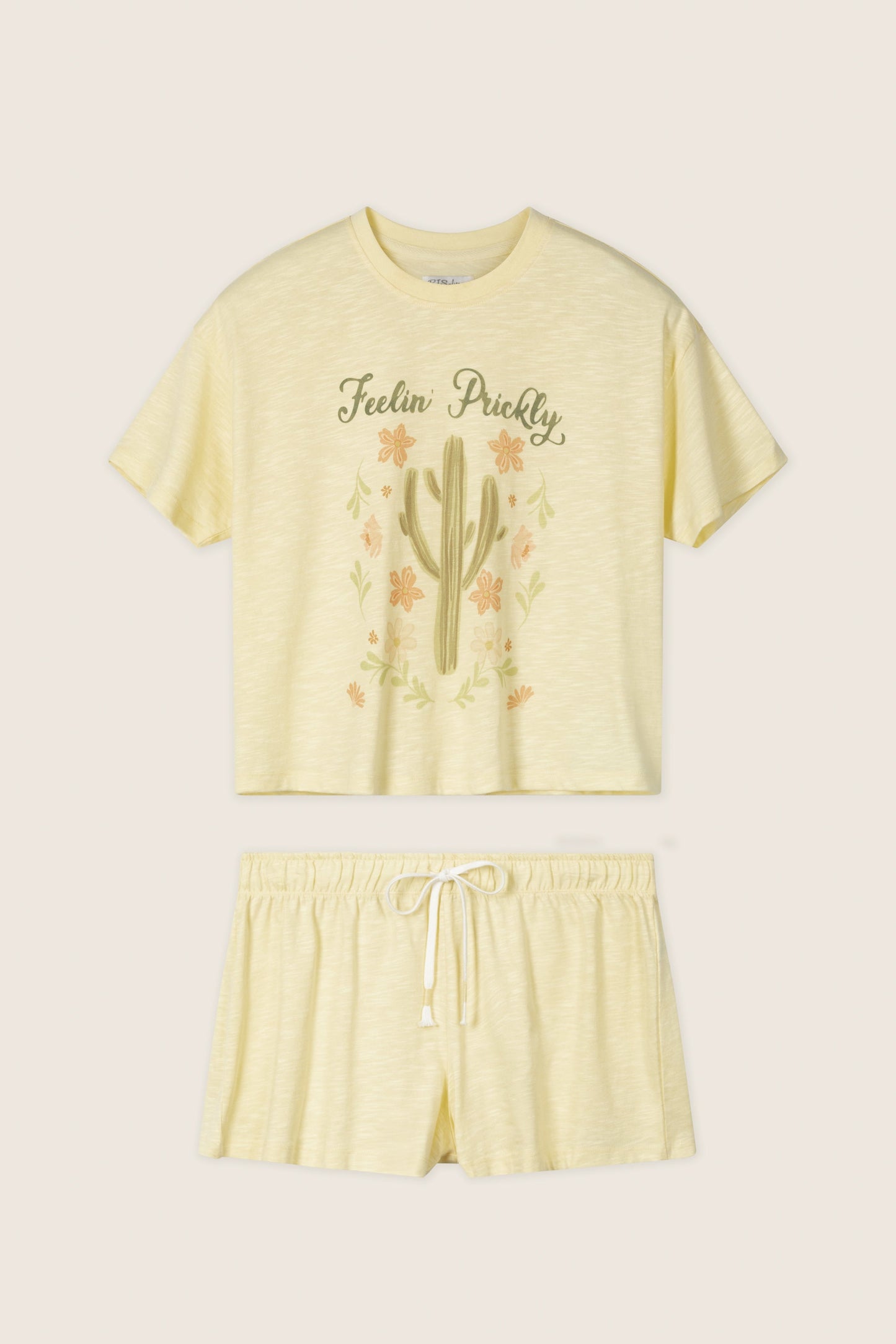 Softee "Feelin' Prickly" Graphic Print Short PJ Set