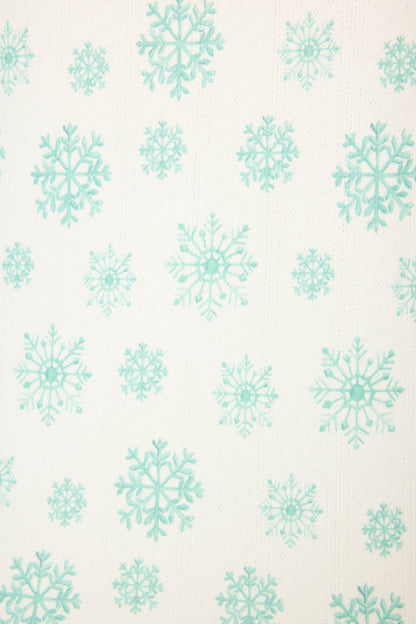 Snowflake Wishes Pointelle Henley Top