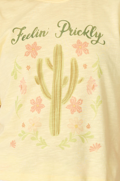 Softee "Feelin' Prickly" Graphic Print T-Shirt