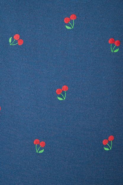 Star Spangled Summer True Navy Cherry Print PJ Set