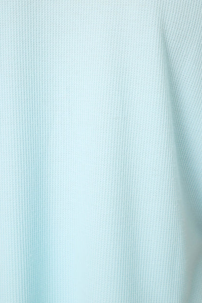 Weekend Waffles Crystal Blue Cropped Pajama Pants