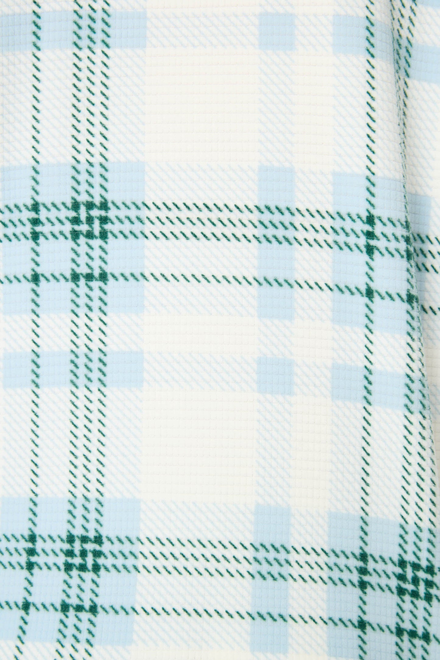 Green Plaid Thermal Velour Banded Pants