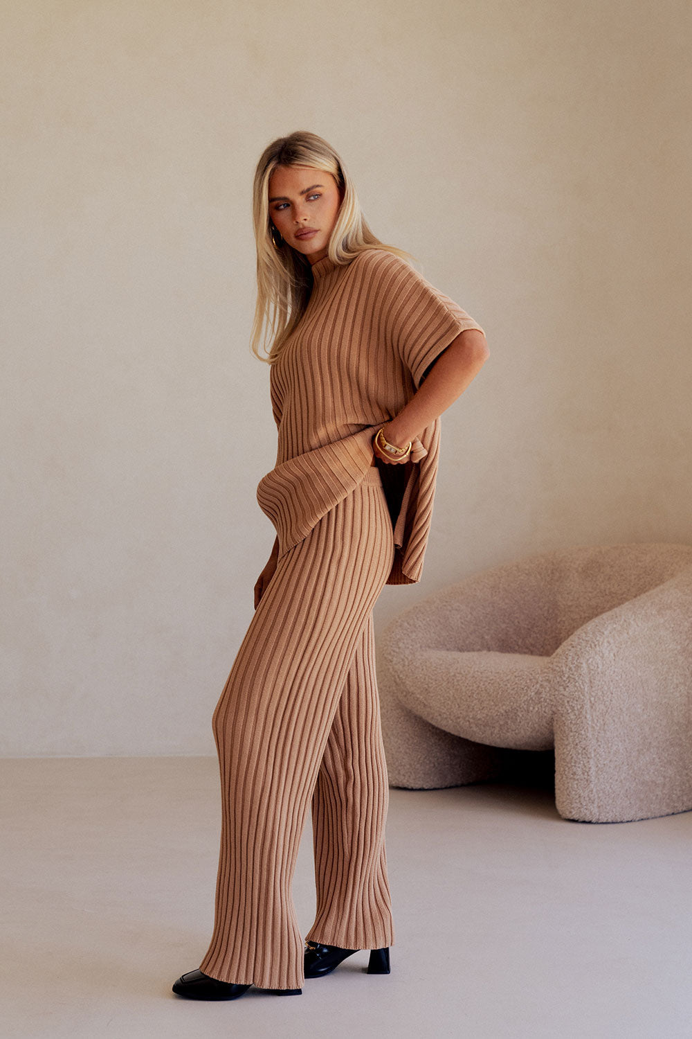 SAMPLE-Celine Pants - Apricot