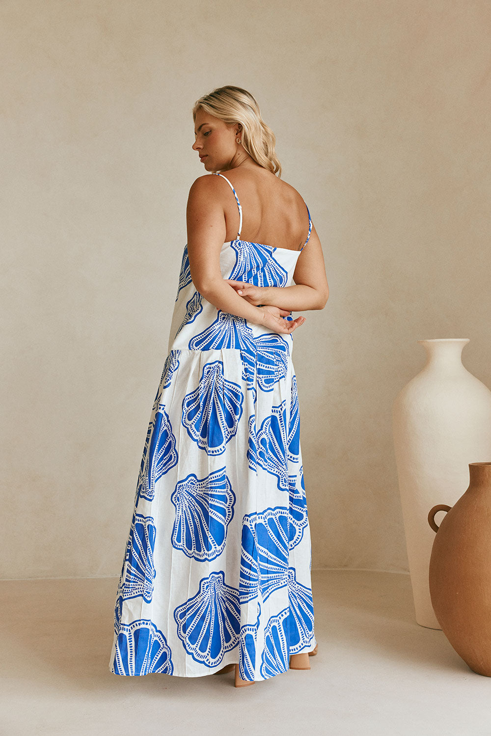SAMPLE-Bette Dress - Seashell