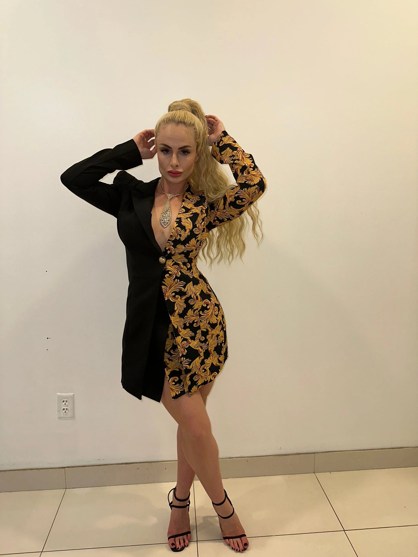 Business Woman Blazer Mini Dress