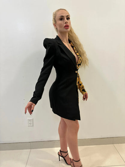 Business Woman Blazer Mini Dress