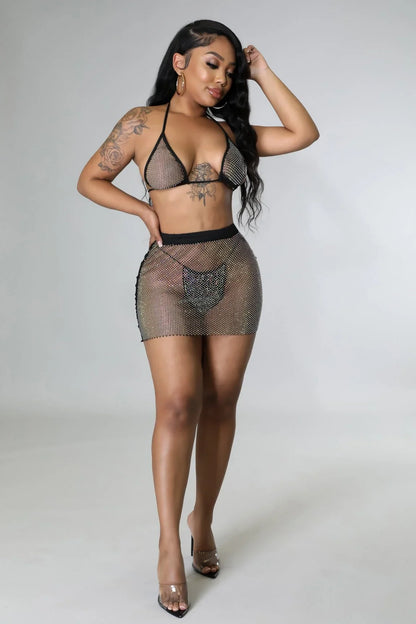 Black Two Piece Skirt Set – Sun Dancing Skirt Set (Black)