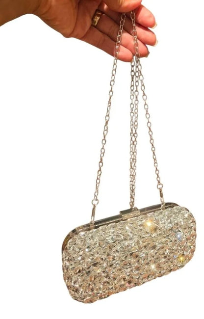 Crystal Mirage Luxe Clutch