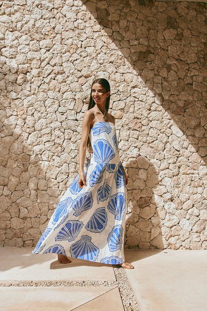 SAMPLE-Bette Dress - Seashell