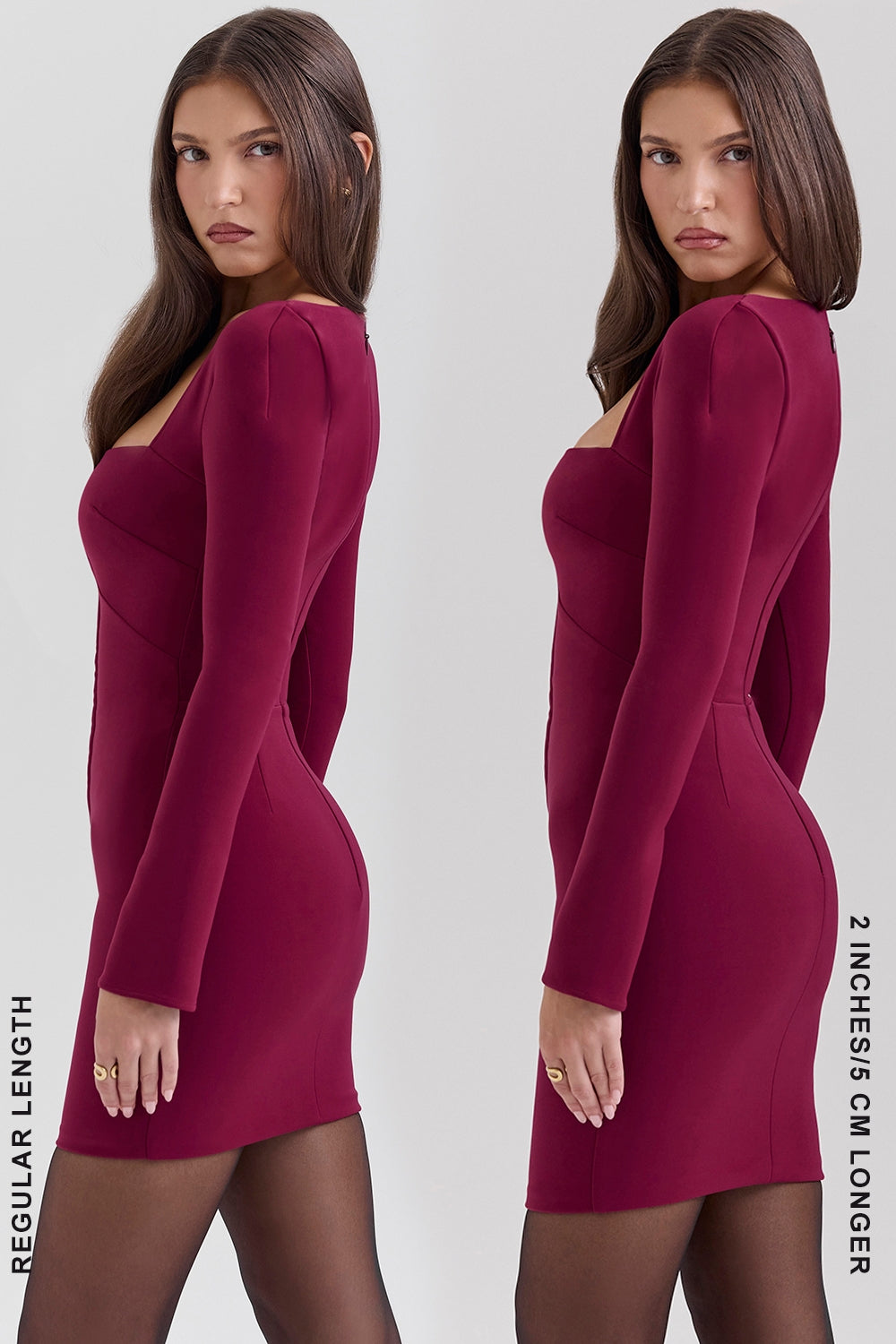 berry bodycon mini dress - sale