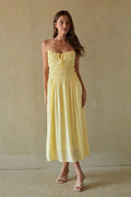 Roxana Smocked Midi Dress