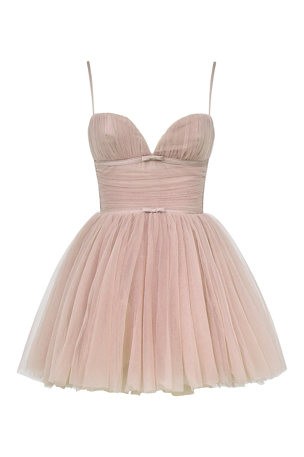 french rose tulle mini dress - sale