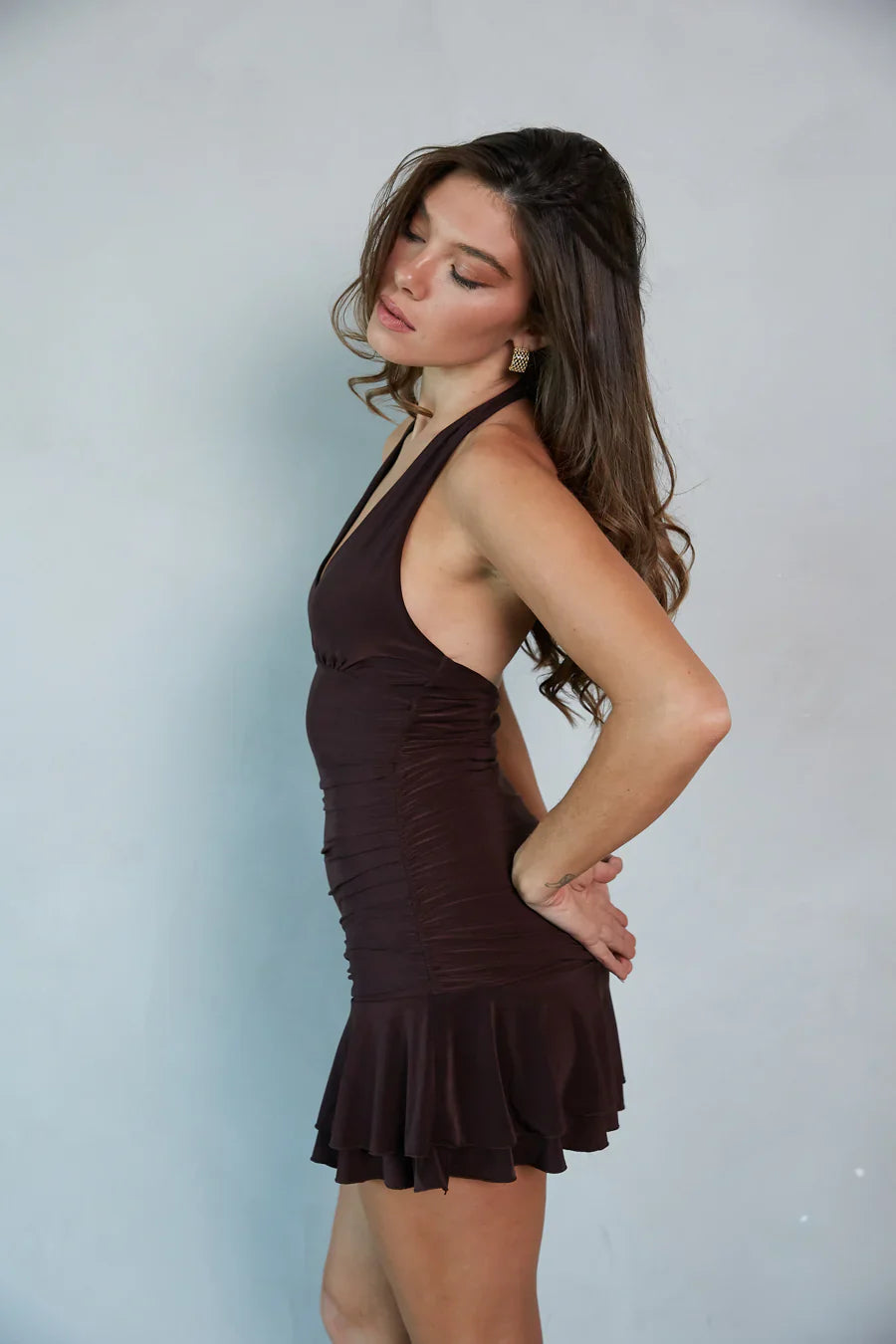 Mia Halter Bodycon Mini Dress
