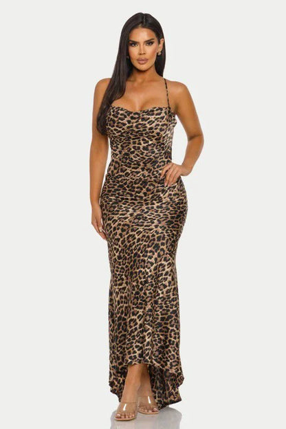Fierce Desire Maxi Dress – Leopard Print