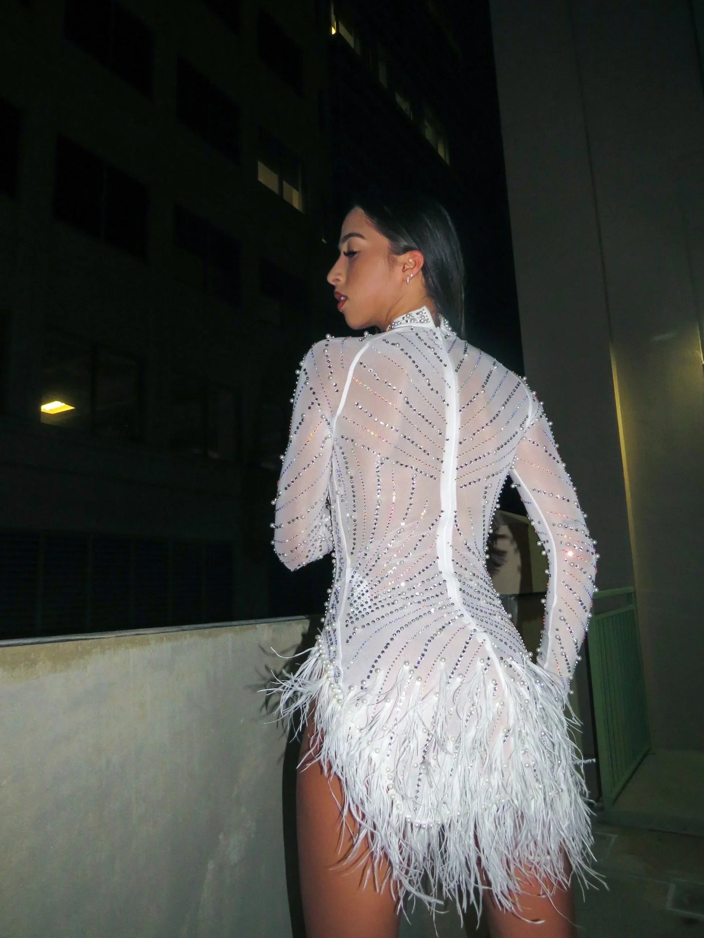 Look at Me Mini Dress (white)