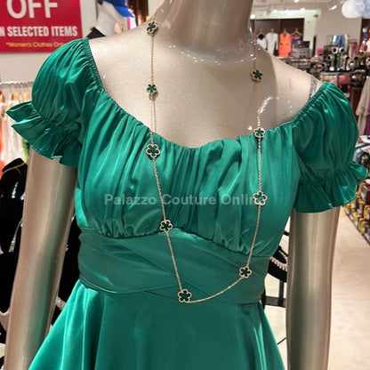Be Loyal Long Necklace 36” (Green)