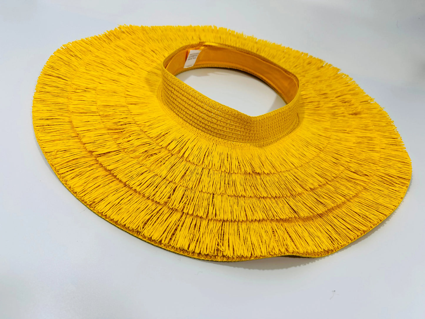Fringe Straw Sun Hat in Yellow – Vacation Vibes Style