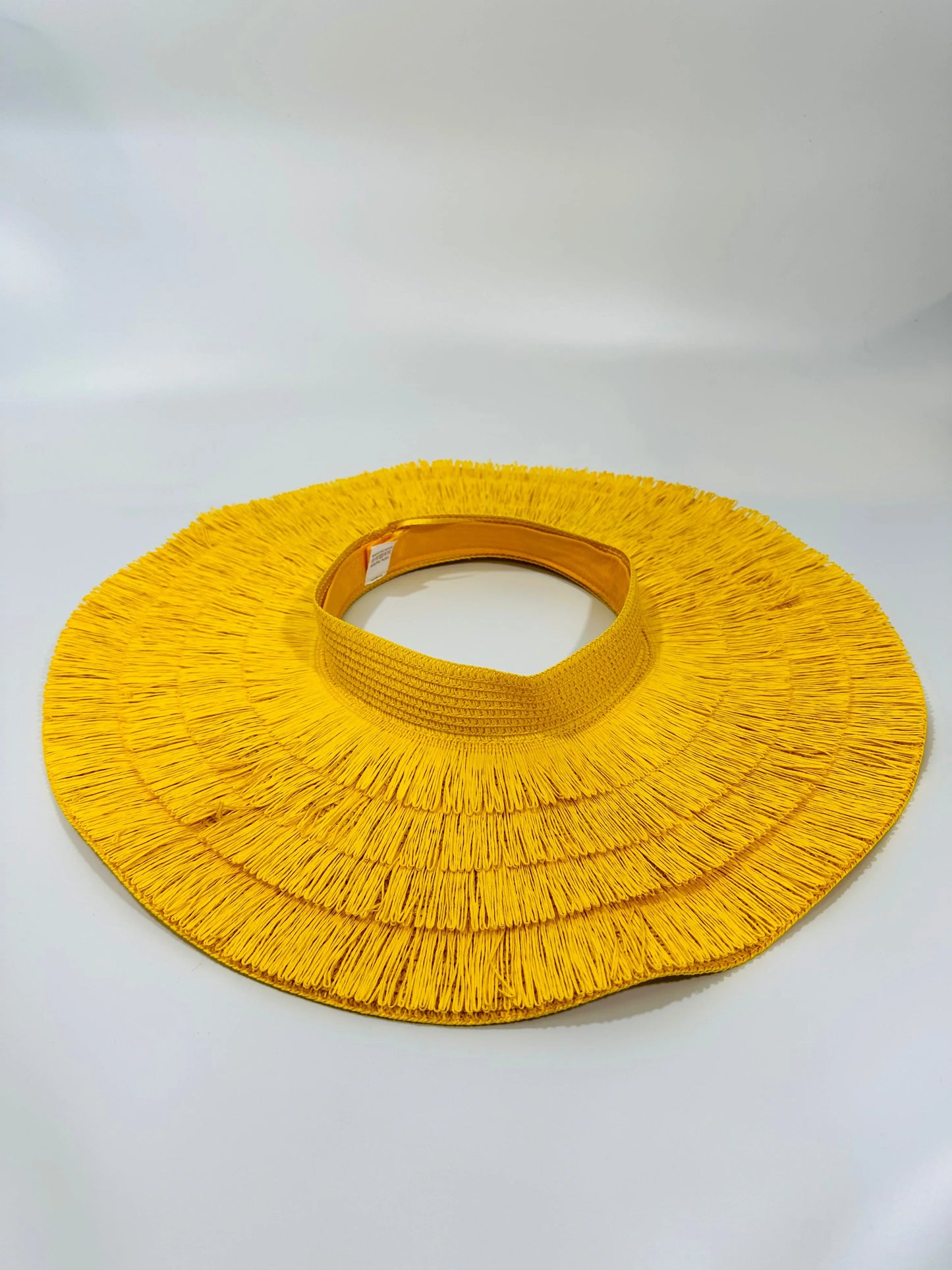 Fringe Straw Sun Hat in Yellow – Vacation Vibes Style